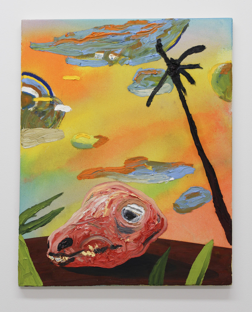 Untitled (un skinned lamb head)